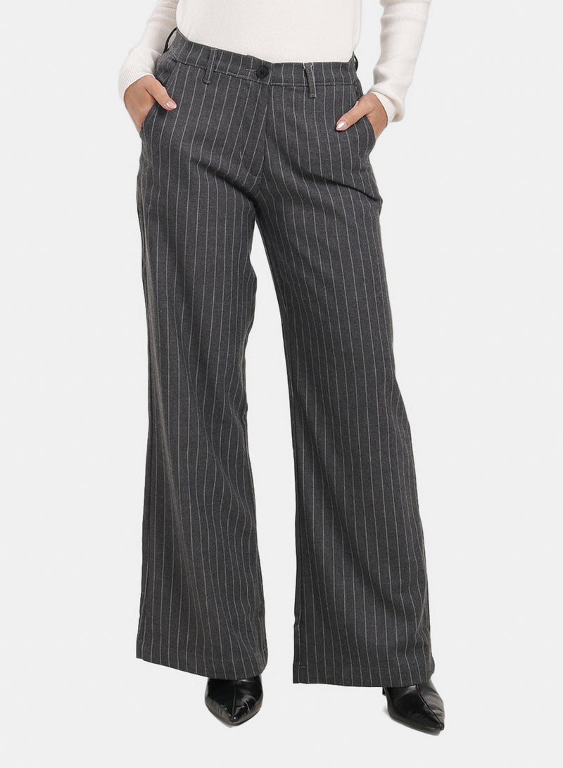 Carina Striped Wide-Leg Pants - Image 1